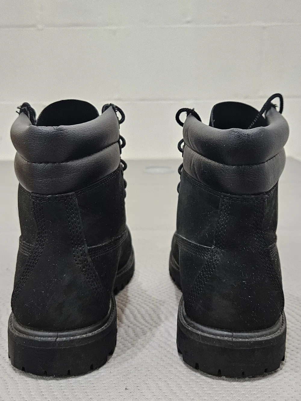 Timberland Boots Linden Woods 6” Black Suede Waterproof Womens Size 8